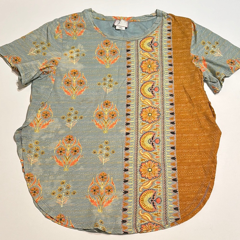 ANTHROPOLOGIE women’s Postmark Delilah Tee - Picture 2 of 4